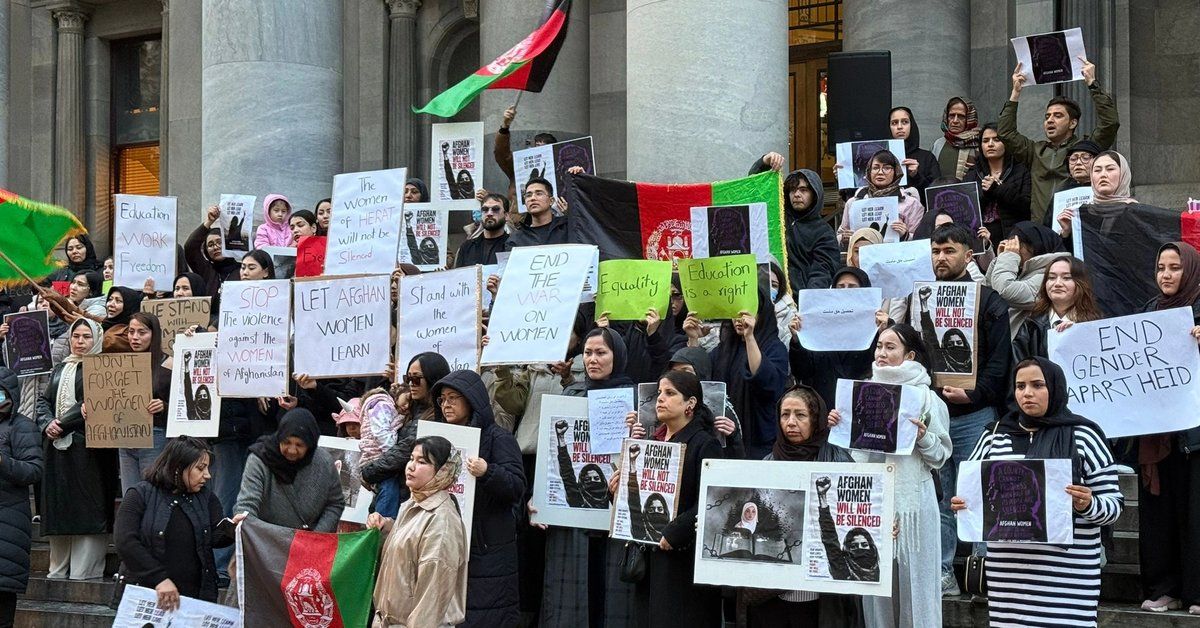 Afghan Activists Protest in Oslo and Adelaide Against Taliban Treatment of Women