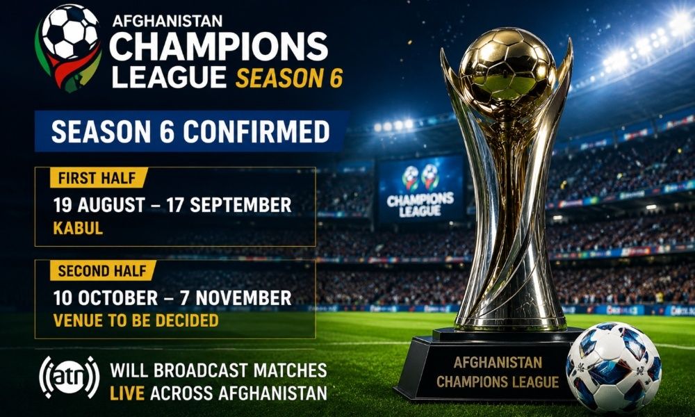 Afghanistan Champions League Season Six to Begin on 19 August in Kabul