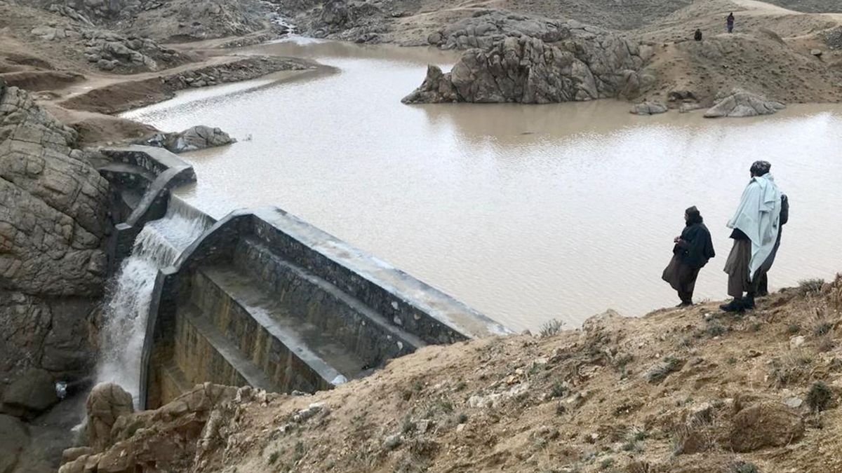 Dehdolat Small Dam in Ghazni's Khwaja Omari District Fills with Water