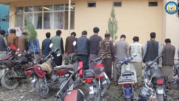 Kabul Security Forces Arrest 23 Suspects in Motorcycle and Bicycle Theft Ring
