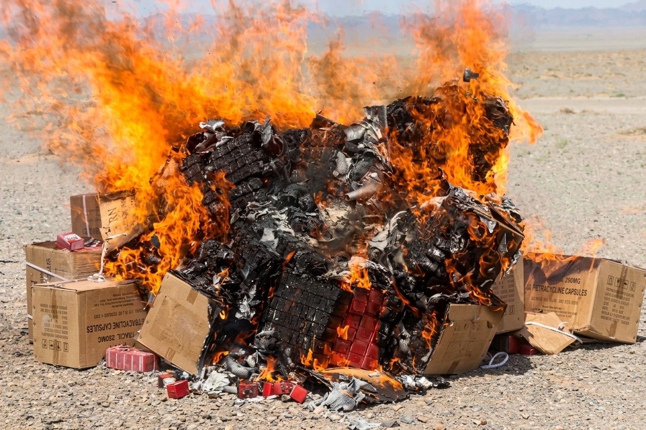 Forty Cartons of Substandard Medicine Destroyed in Farah Province