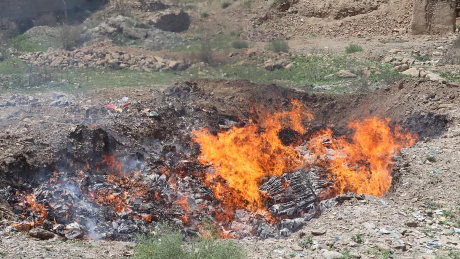 Six Tons of Expired Food Destroyed in Khost Province