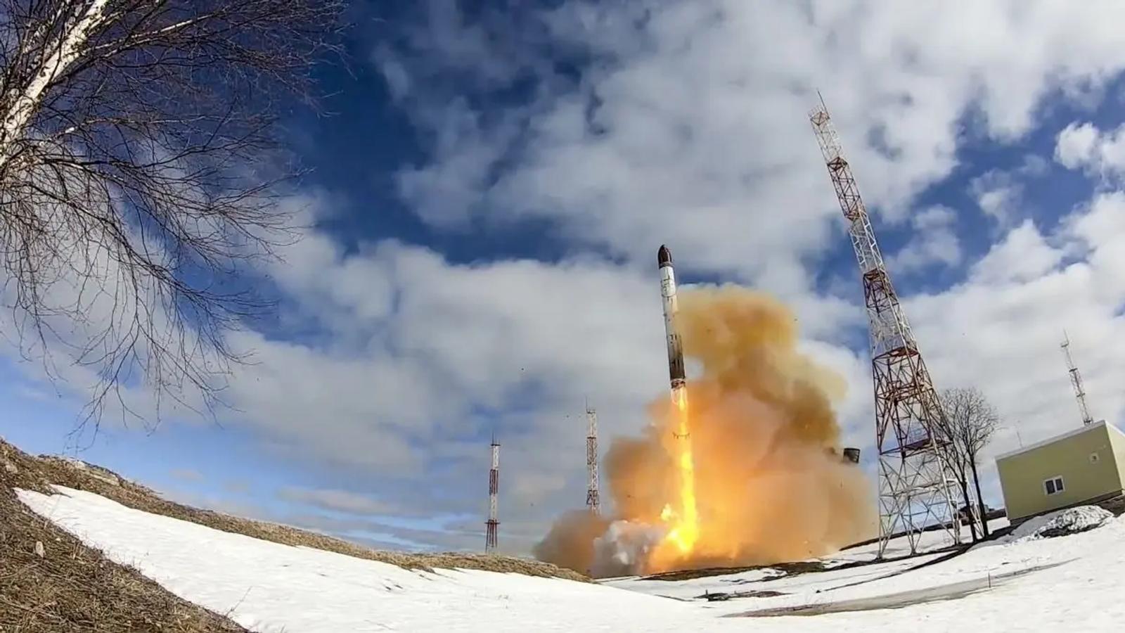 Putin Announces Successful Test of Sarmat Nuclear Missile