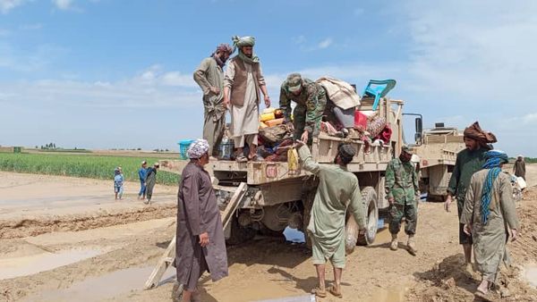 Afghan Forces Rescue Residents Stranded by Floods in Helmand's Kajaki District