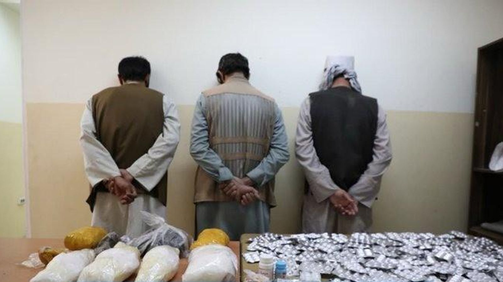 Three Suspects Detained in Kabul for Drug Trafficking