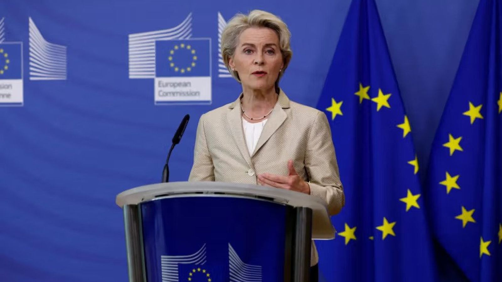 EU’s von der Leyen urges Iran talks as energy prices rise