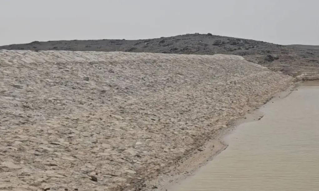 Small Water Reservoir Dam Built in Kandahar's Takhta Pul District