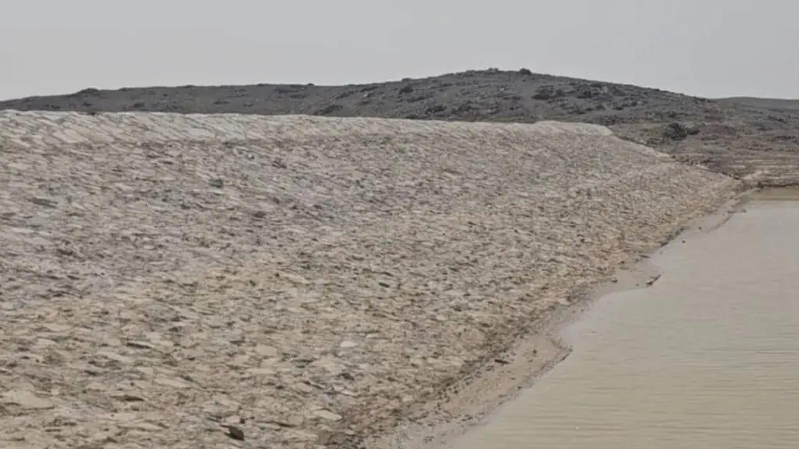 Small Water Reservoir Dam Built in Kandahar's Takhta Pul District