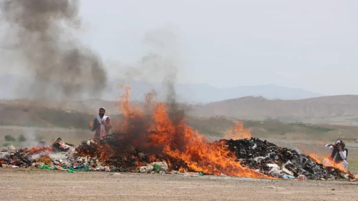 Authorities Destroy Eight Tons of Expired Goods in Zabul Province