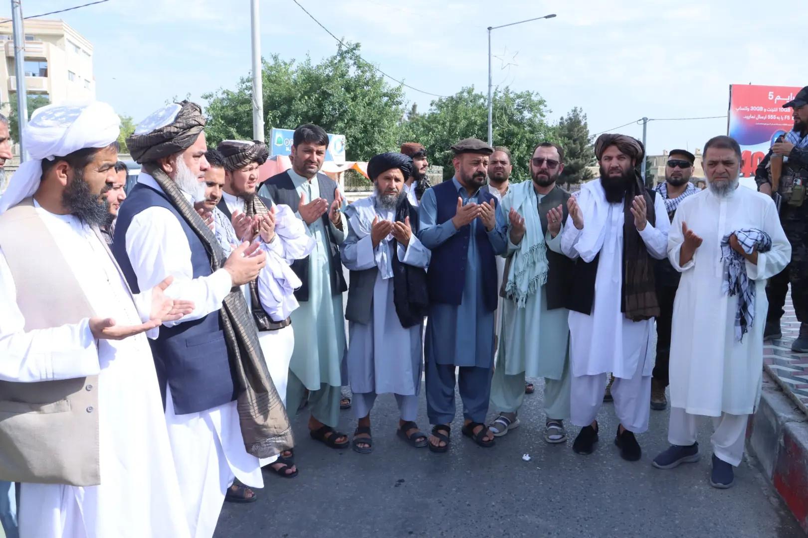 Construction of Four Intersections Completed in Mazar-i-Sharif City