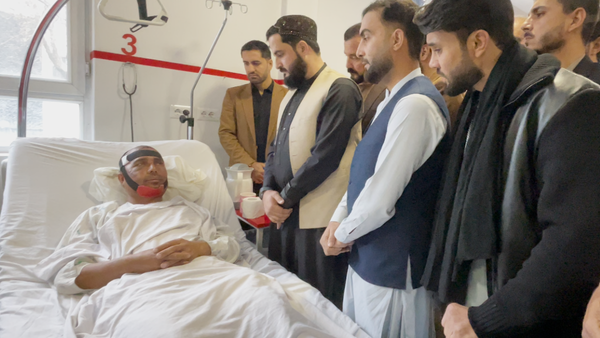 Afghan Cricket Team Officials Visit Injured Victims in Kabul Hospitals