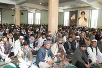 Public gathering in Ghazni expresses condolences for death of Iran's Ayatollah Khamenei