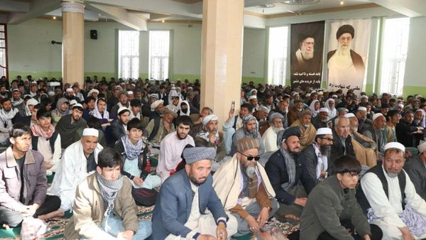 Public gathering in Ghazni expresses condolences for death of Iran's Ayatollah Khamenei