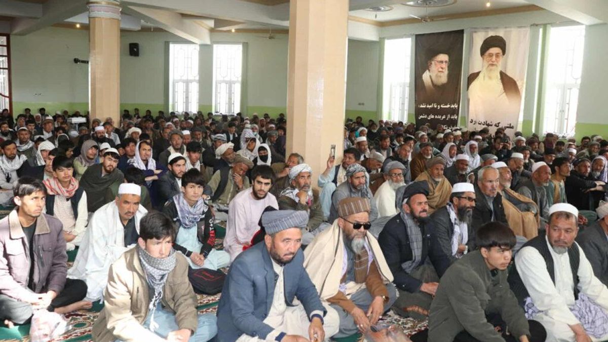 Public gathering in Ghazni expresses condolences for death of Iran's Ayatollah Khamenei