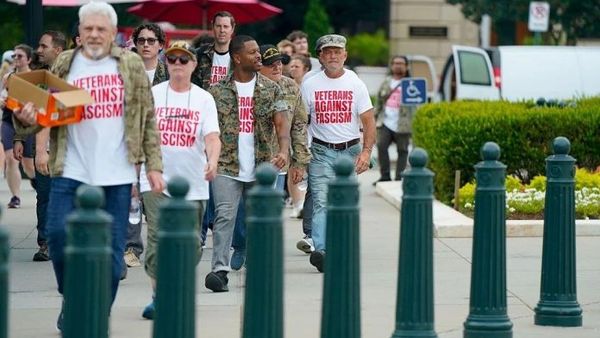 Dozens of U.S. Veterans Arrested in Washington Protest Against Iran War