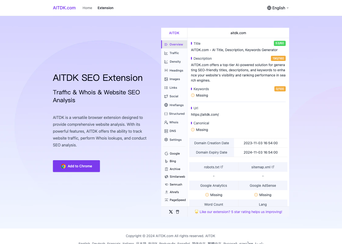 AITDK SEO Extension的封面