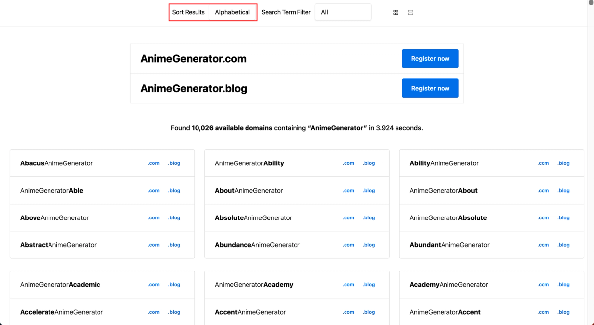 Lean Domain Search 关键词搜索排序
