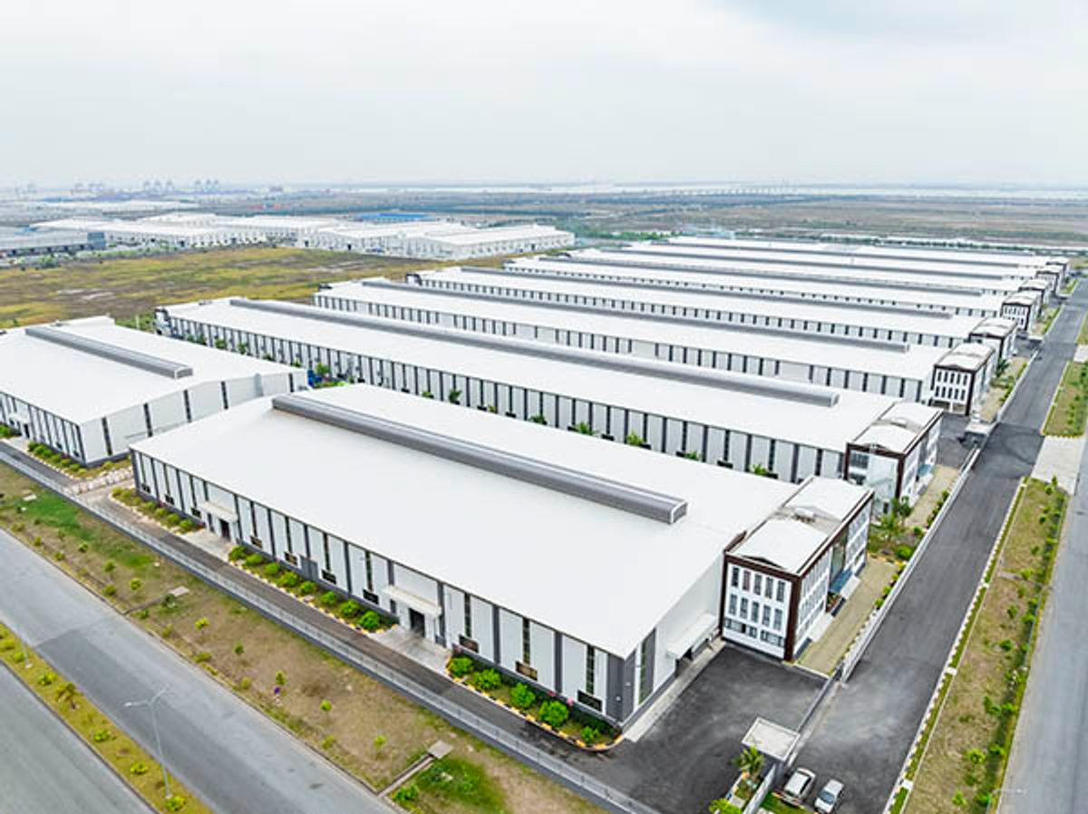 Tổ hợp nhà xưởng cho thuê chất lượng cao của Tập đoàn Tường Viên tại KCN Nam Đình Vũ - Hải Phòng