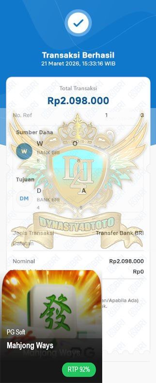 BUKTI JACKPOT DYNASTY4DTOTO