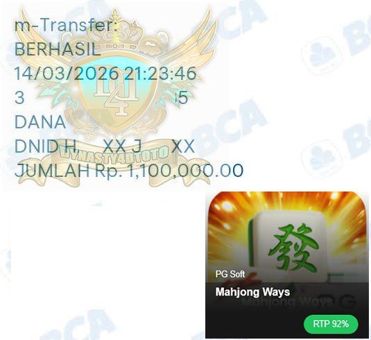 BUKTI JACKPOT DYNASTY4DTOTO