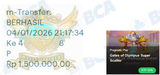 BUKTI JACKPOT DYNASTY4DTOTO