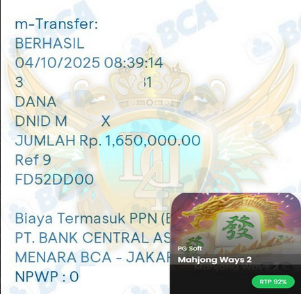 BUKTI JACKPOT DYNASTY4DTOTO