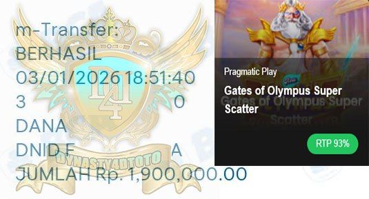 BUKTI JACKPOT DYNASTY4DTOTO