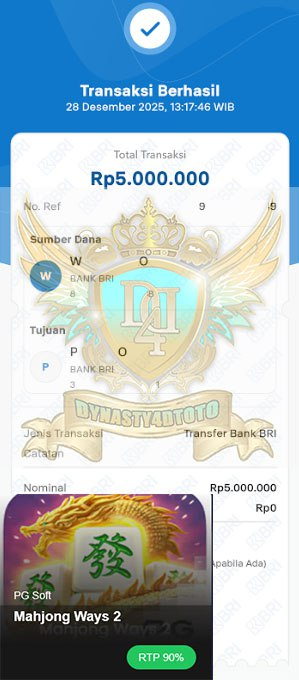 BUKTI JACKPOT DYNASTY4DTOTO