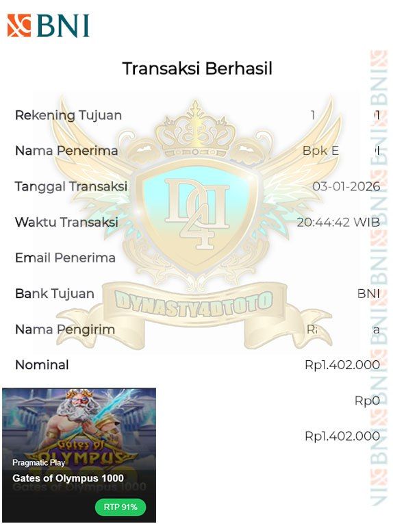 BUKTI JACKPOT DYNASTY4DTOTO