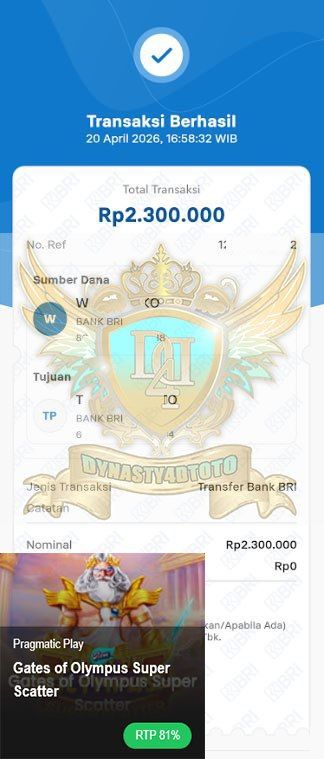 BUKTI JACKPOT DYNASTY4DTOTO