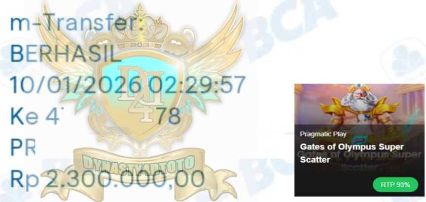 BUKTI JACKPOT DYNASTY4DTOTO