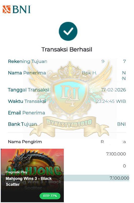 BUKTI JACKPOT DYNASTY4DTOTO