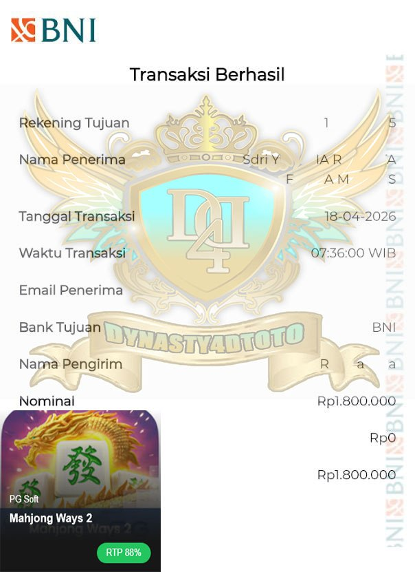 BUKTI JACKPOT DYNASTY4DTOTO