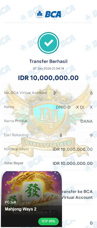 BUKTI JACKPOT DYNASTY4DTOTO