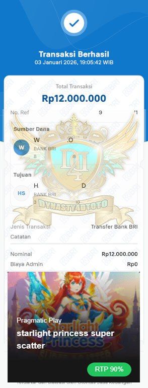 BUKTI JACKPOT DYNASTY4DTOTO