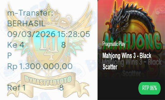 BUKTI JACKPOT DYNASTY4DTOTO