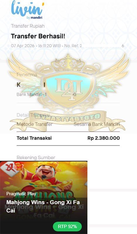 BUKTI JACKPOT DYNASTY4DTOTO