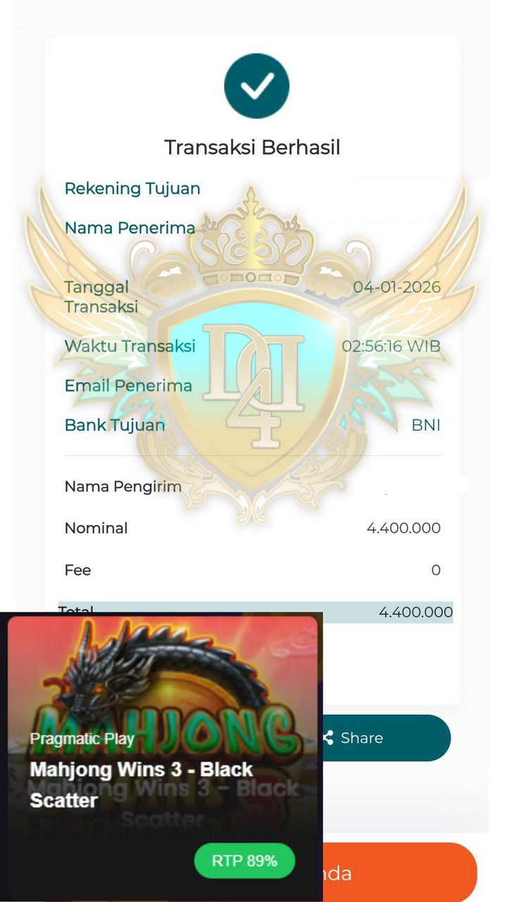 BUKTI JACKPOT DYNASTY4DTOTO