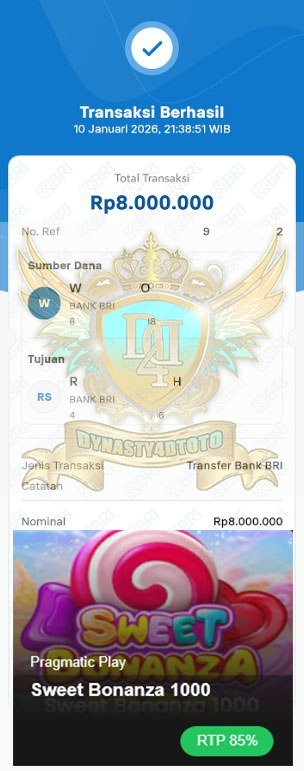 BUKTI JACKPOT DYNASTY4DTOTO