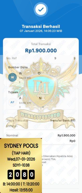 BUKTI JACKPOT DYNASTY4DTOTO