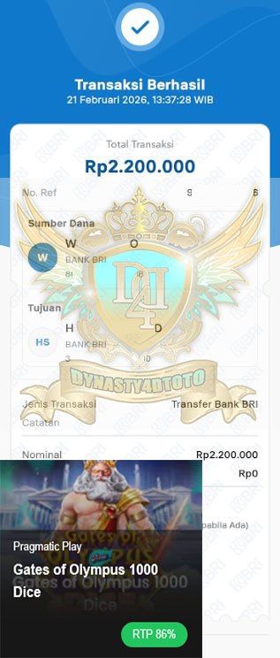 BUKTI JACKPOT DYNASTY4DTOTO