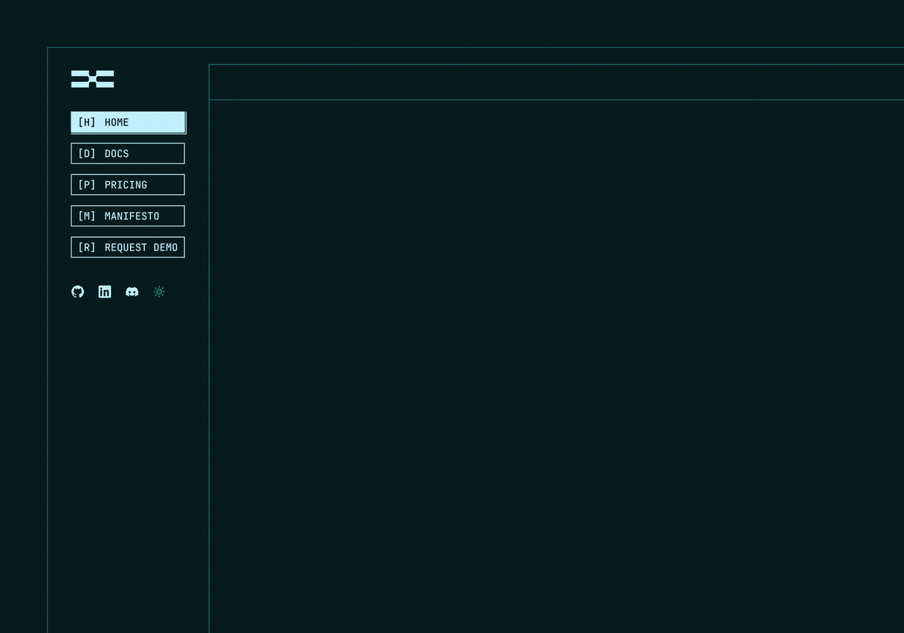 Xorq homepage loading animation