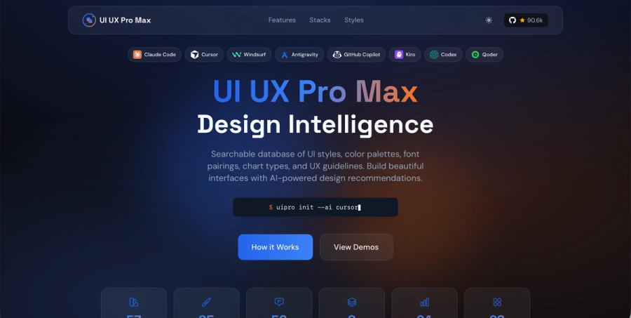 Страница скилла UI/UX Pro Max на GitHub