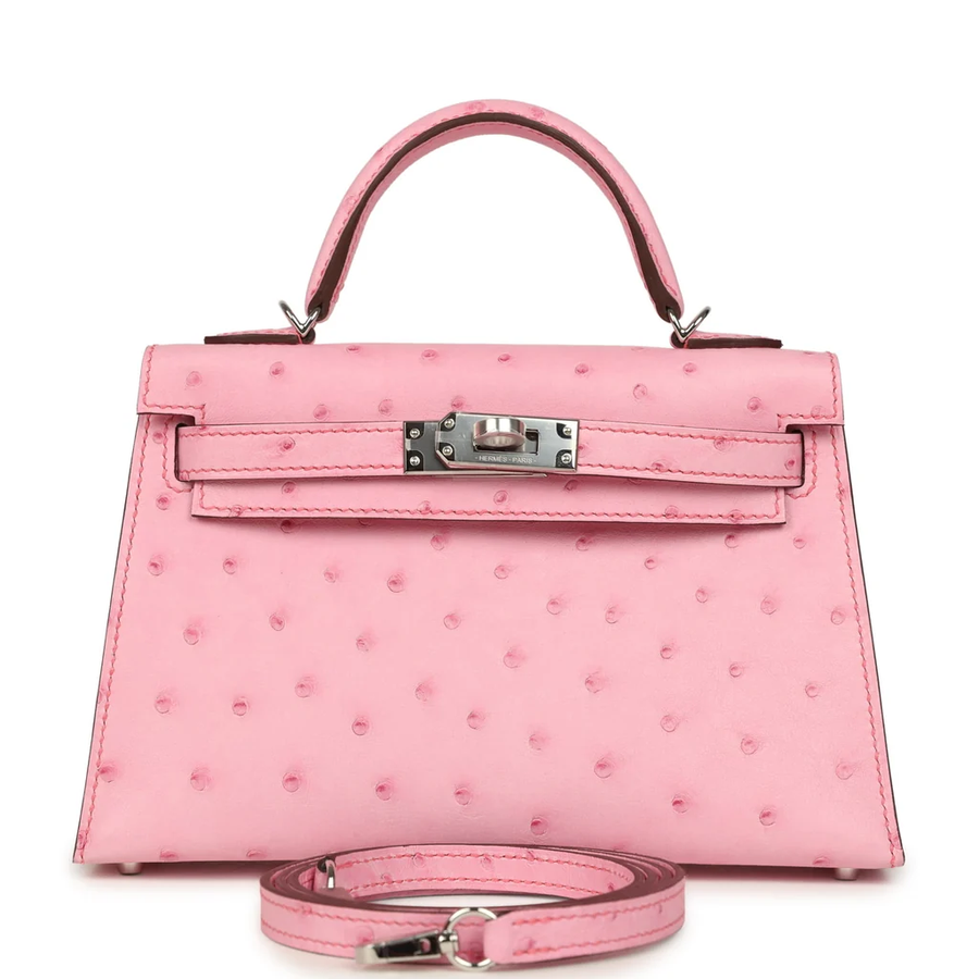 Kelly Sellier 20 in Ostrich Boreal