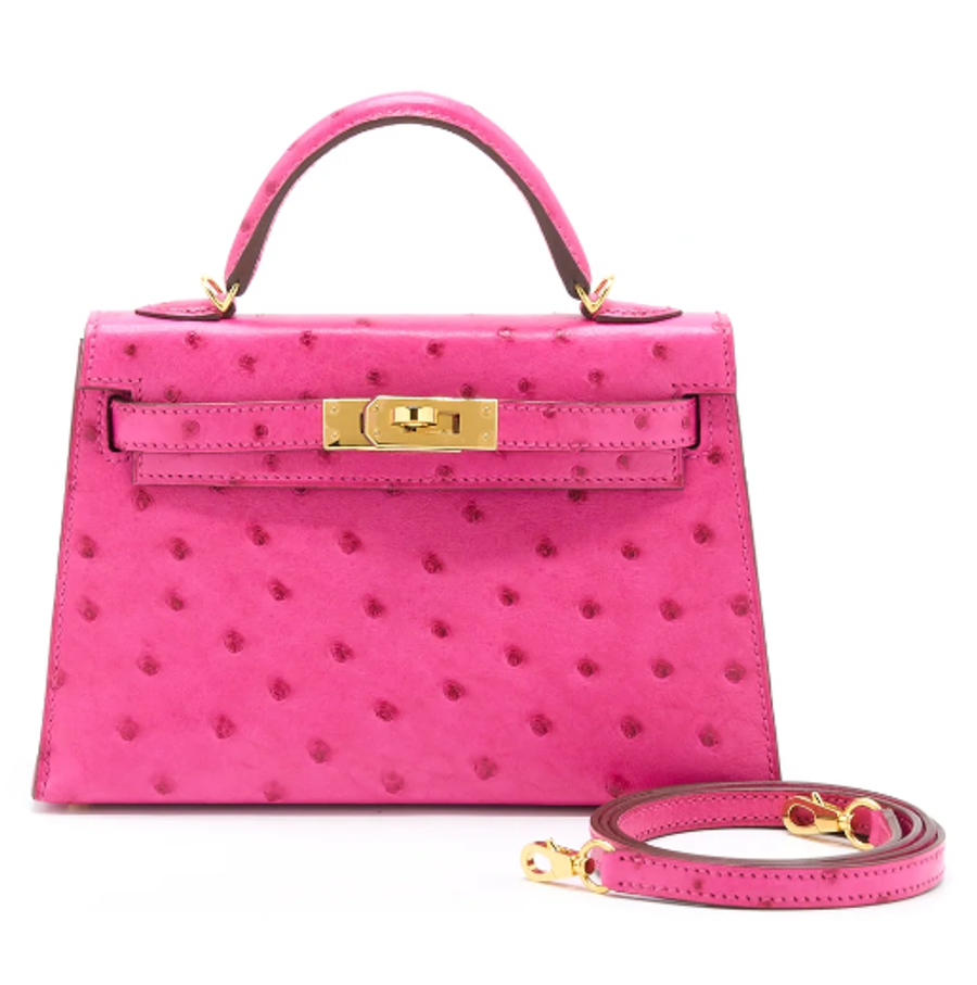 Mini Kelly In Ostrich
