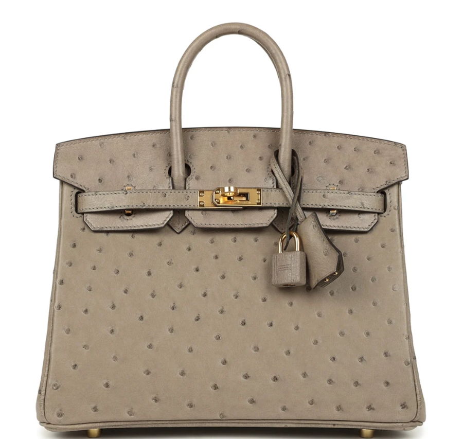 Birkin 25 in Ostrich