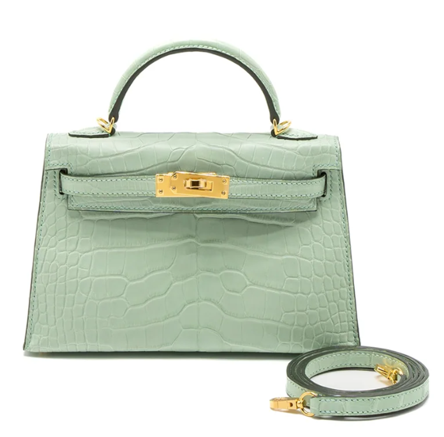 Mini Kelly in Matte Alligator