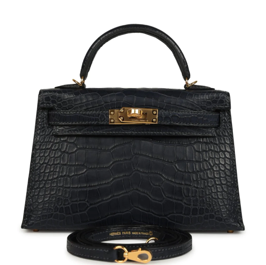 Mini kelly In Matte Alligator