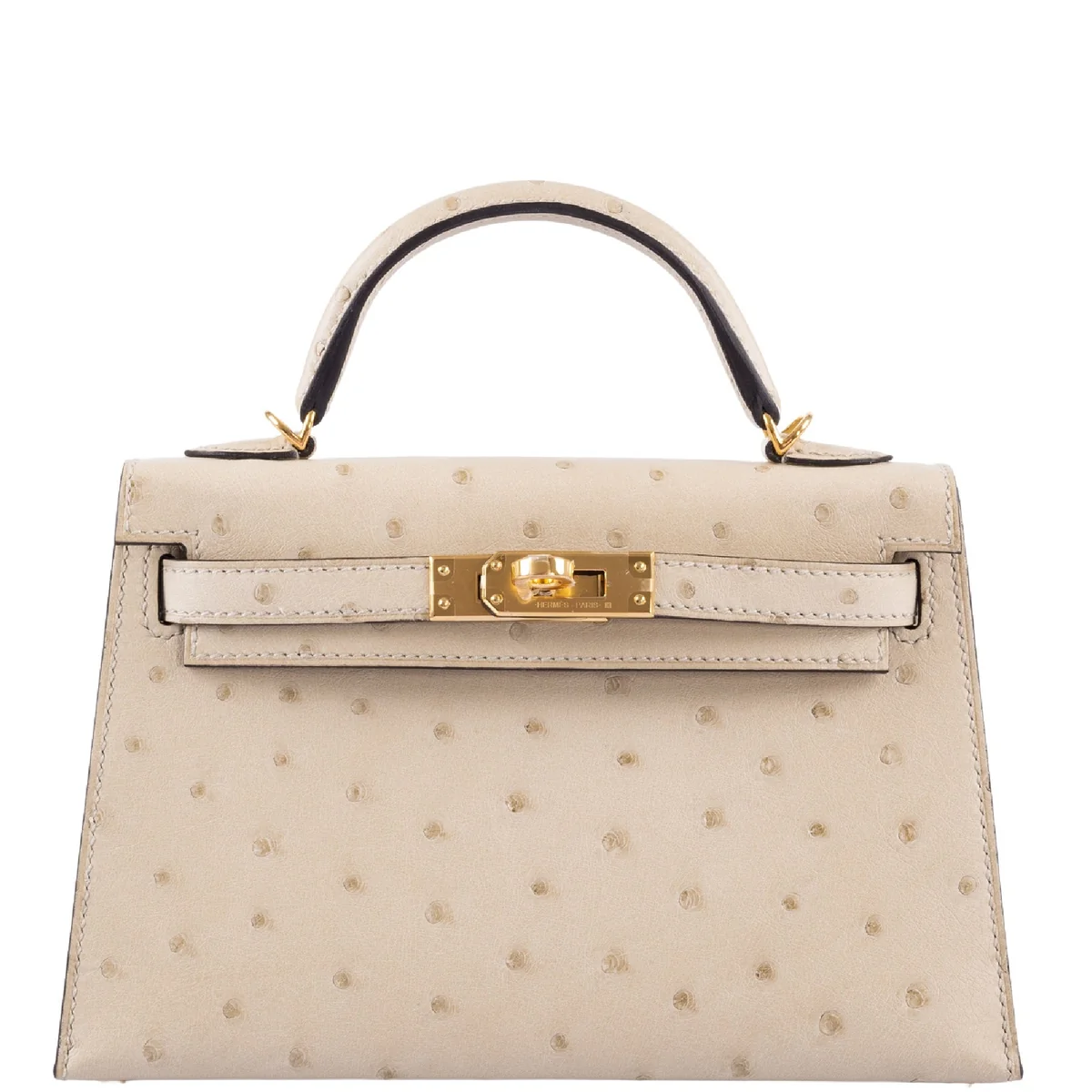 Kelly Mini II Sellier In Ostrich