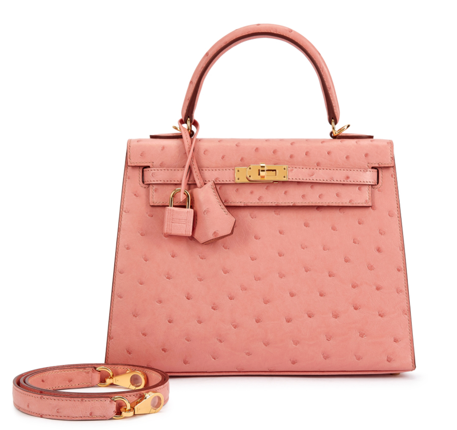 Kelly 25 in ostrich 